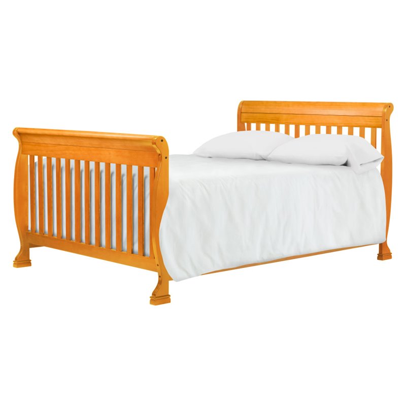 honey oak crib