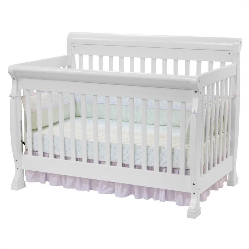 DaVinci Kalani 4in1 Convertible Crib with Full Bed Rails in White