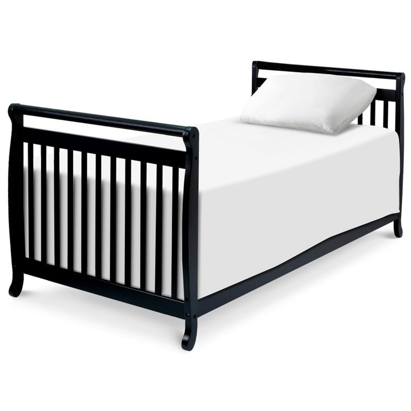 Davinci Emily 4 In 1 Convertible Mini Crib With Twin Bed Rails In