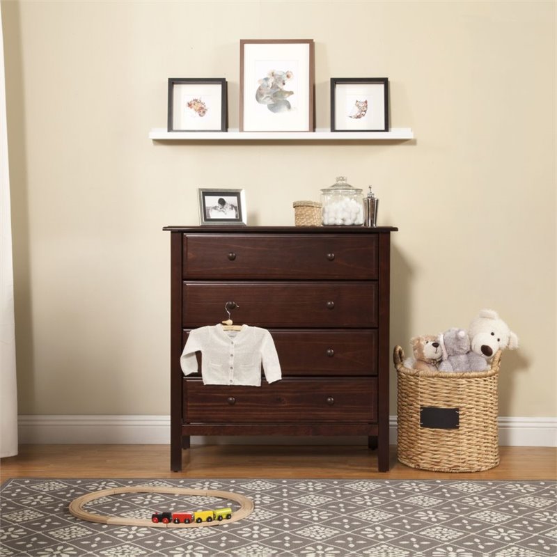 Davinci Jayden 4 Drawer Dresser In Espresso M5922q