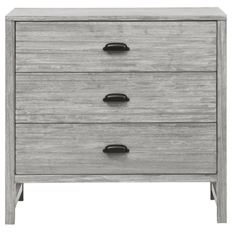 Davinci Fairway 3 Drawer Dresser In Rustic Grey M13523ug Davinci Fairway 3 Drawer Dresser In Rustic Grey