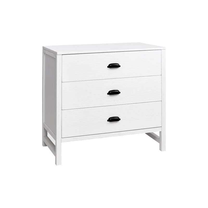 Davinci Fairway 3 Drawer Dresser In Rustic White M13523uw
