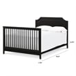 DaVinci Hidden Hardware Twin-Full Size Bed Conversion Kit in Ebony
