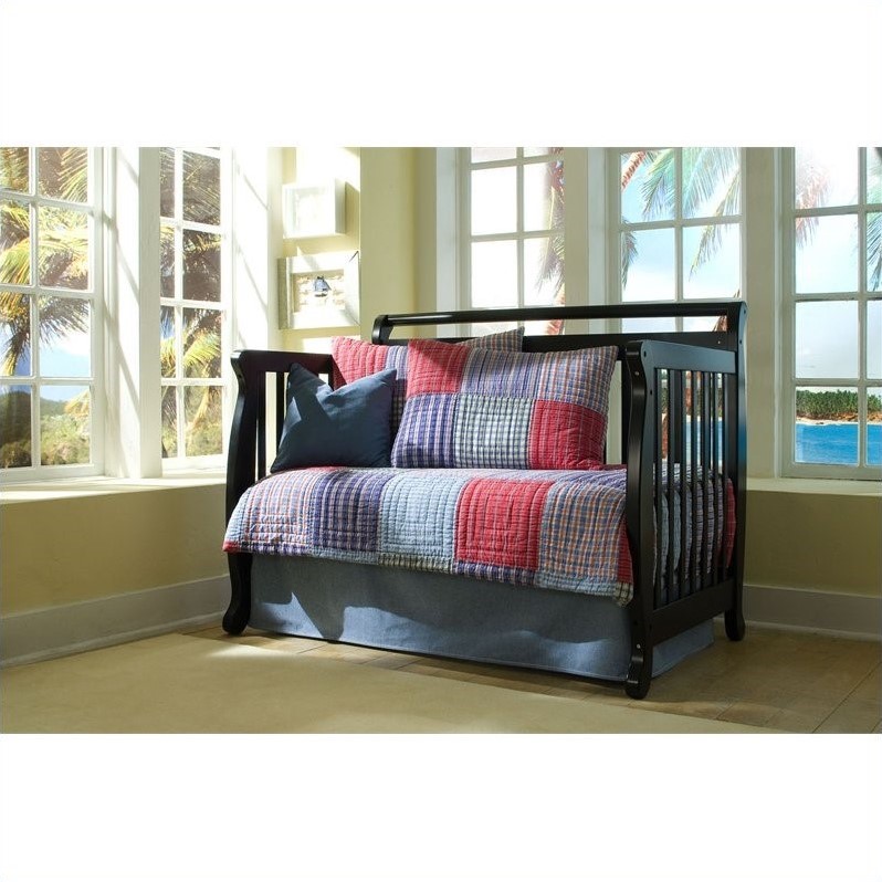 DaVinci Emily 4in1 Convertible Crib with Changing Table in Ebony