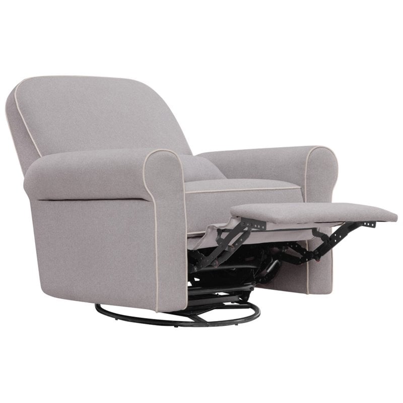 DaVinci Ruby Recliner and Swivel Glider in Gray and Cream - M10687GCM