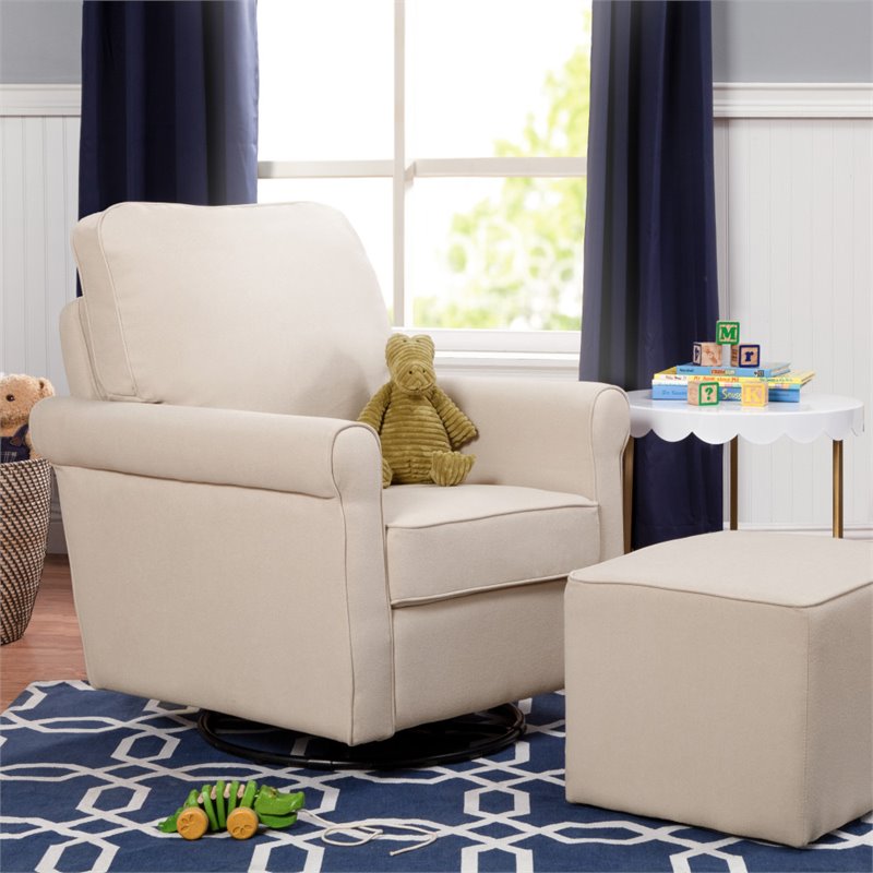 davinci maya swivel glider and ottoman set