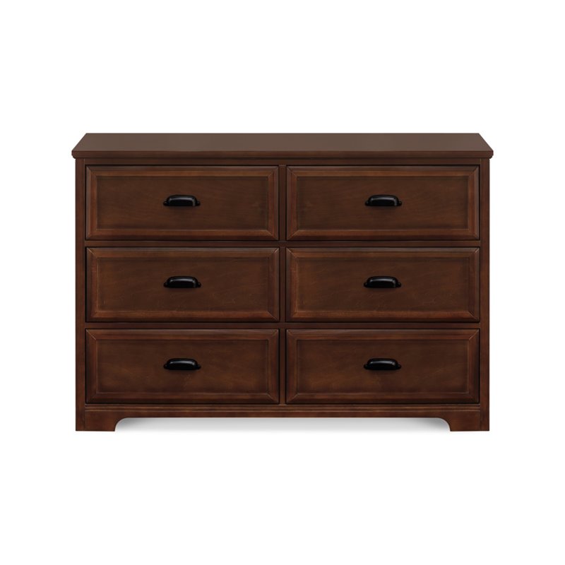 Davinci Charlie Homestead 6 Drawer Baby Dresser In Espresso M16126q