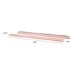 DaVinci Hidden Hardware Wood Twin-Full Size Bed Conversion Kit in Petal Pink