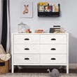 DaVinci Fairway 6-Drawers Pine Wood Double Dresser in Cottage White
