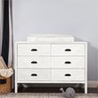 DaVinci Fairway 6-Drawers Pine Wood Double Dresser in Cottage White