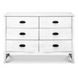 DaVinci Fairway 6-Drawers Pine Wood Double Dresser in Cottage White