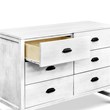 DaVinci Fairway 6-Drawers Pine Wood Double Dresser in Cottage White