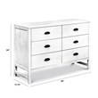 DaVinci Fairway 6-Drawers Pine Wood Double Dresser in Cottage White