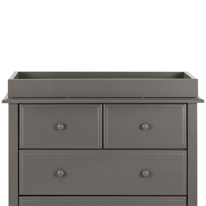 DaVinci Pine Wood Universal Baby Changing Tray in Slate