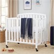 Davinci Dylan Folding Portable 3-in-1 Mini Crib in White