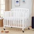 Davinci Dylan Folding Portable 3-in-1 Mini Crib in White