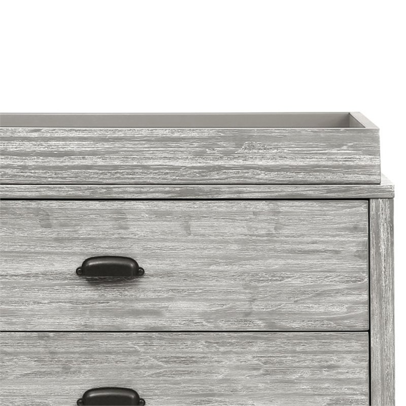 DaVinci Fairway Pine Wood Baby Changing Tray in Cottage Gray