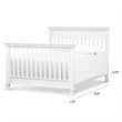 DaVinci Hidden Hardware Twin-Full Size Bed Conversion Kit in Warm White