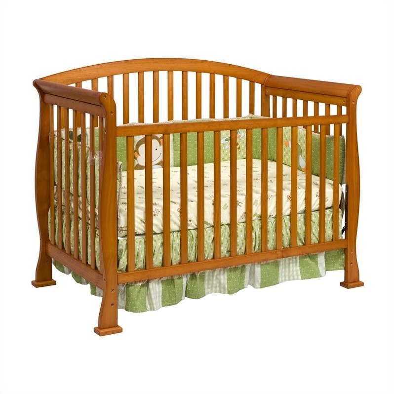 DaVinci Thompson 4in1 Convertible Wood Crib with Toddler Rail in Oak