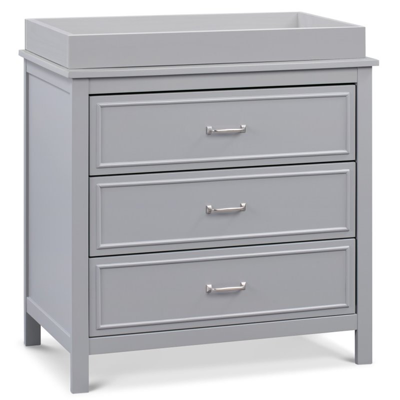 Davinci Charlie 3-Drawer Dresser in Gray
