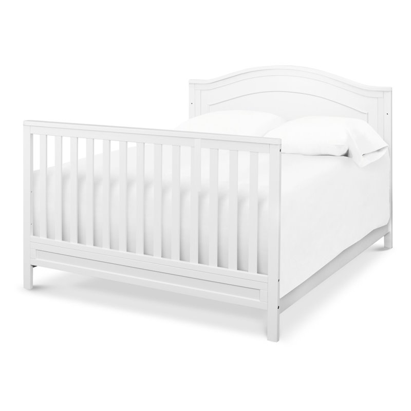 4-in-1 Convertible Crib Set with Matching Dresser Changing Table in Pure White