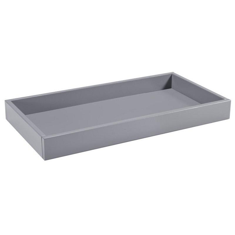 4-in-1 Convertible Crib Set with Matching Dresser Changing Table in Gray