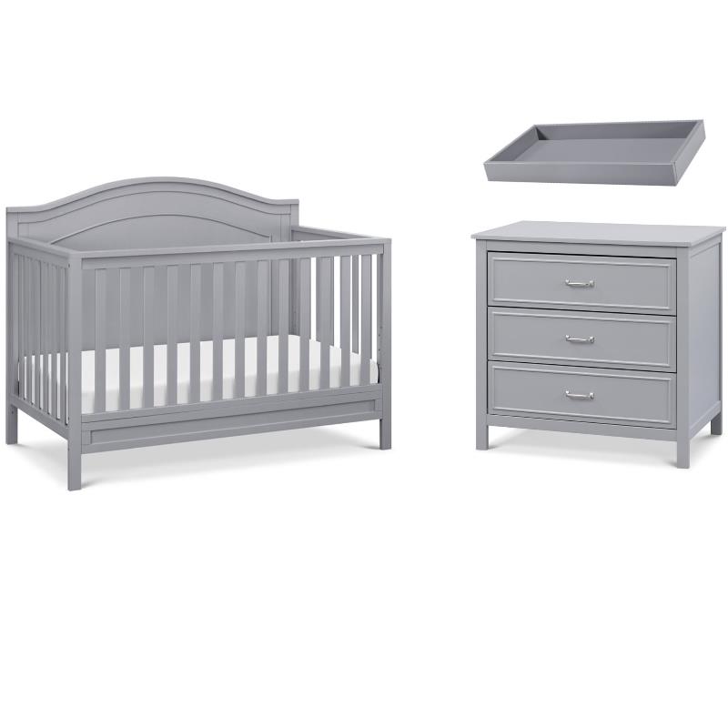 Matching Dresser Changing Table, Gray Baby Crib And Dresser