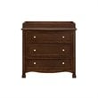4-in-1 Convertible Crib Set with Dresser Mattress and Changing Tray in Espresso