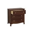 4-in-1 Convertible Crib Set with Dresser Mattress and Changing Tray in Espresso