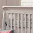 4-in-1 Convertible Crib Set with Dresser Mattress and Changing Tray in White