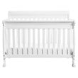 4-in-1 Convertible Crib Set with Dresser Mattress and Changing Tray in White