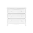 4-in-1 Convertible Crib Set with Dresser Mattress and Changing Tray in White