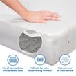 4-in-1 Convertible Crib Set with Dresser Mattress and Changing Tray in White