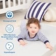 4-in-1 Convertible Crib Set with Dresser Mattress and Changing Tray in White