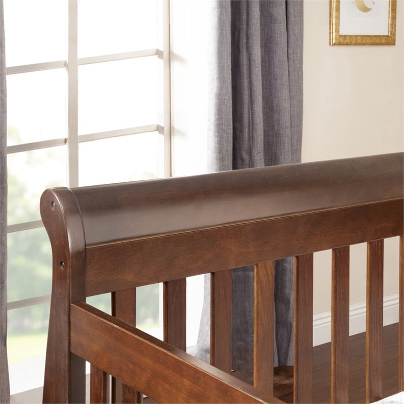 4-in-1 Convertible Crib and Dresser Set with Removable Changing Tray in White
