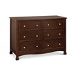 4-in-1 Convertible Classic Crib and Dresser Set with Changing Tray in Espresso