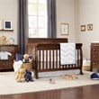 4-in-1 Convertible Classic Crib and Dresser Set with Changing Tray in Espresso