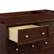 4-in-1 Convertible Classic Crib and Dresser Set with Changing Tray in Espresso