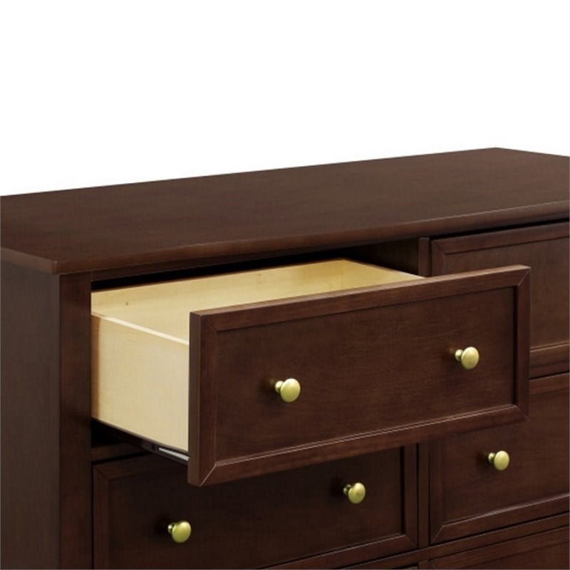 4-in-1 Convertible Classic Crib and Dresser Set with Changing Tray in Espresso