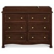 4-in-1 Convertible Classic Crib and Dresser Set with Changing Tray in Espresso