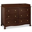 4-in-1 Convertible Classic Crib and Dresser Set with Changing Tray in Espresso