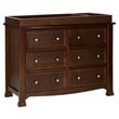 4-in-1 Convertible Classic Crib and Dresser Set with Changing Tray in Espresso