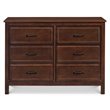 4-in-1 Convertible Crib and Dresser Set with Removable Changing Tray in Espresso
