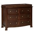 4-in-1 Convertible Crib and Dresser Set with Removable Changing Tray in Espresso