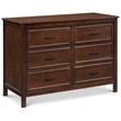 4-in-1 Convertible Crib and Dresser Changing Table Set with Mattress in Espresso