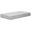 4-in-1 Convertible Crib and Dresser Changing Table Set with Mattress in Espresso