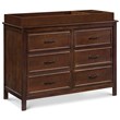 4-in-1 Convertible Crib and Dresser Changing Table Set with Mattress in Espresso