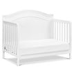 4-in-1 Convertible Crib and Dresser Changing Table Set with Mattress in White