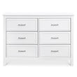 4-in-1 Convertible Crib and Dresser Changing Table Set with Mattress in White