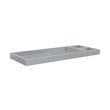 4-in-1 Convertible Crib and Dresser Changing Table Set with Mattress in Gray